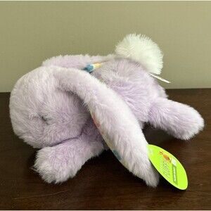 Walgreens Purple Easter Bunny Rabbit Floral Flower Ears Spring Plush 9" W/ Tag